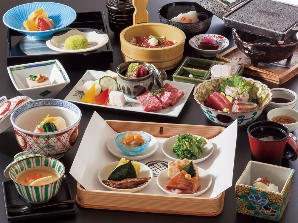 Inishie no Yado Ikyu_The kaiseki cuisine features foods only found in Ise (image)