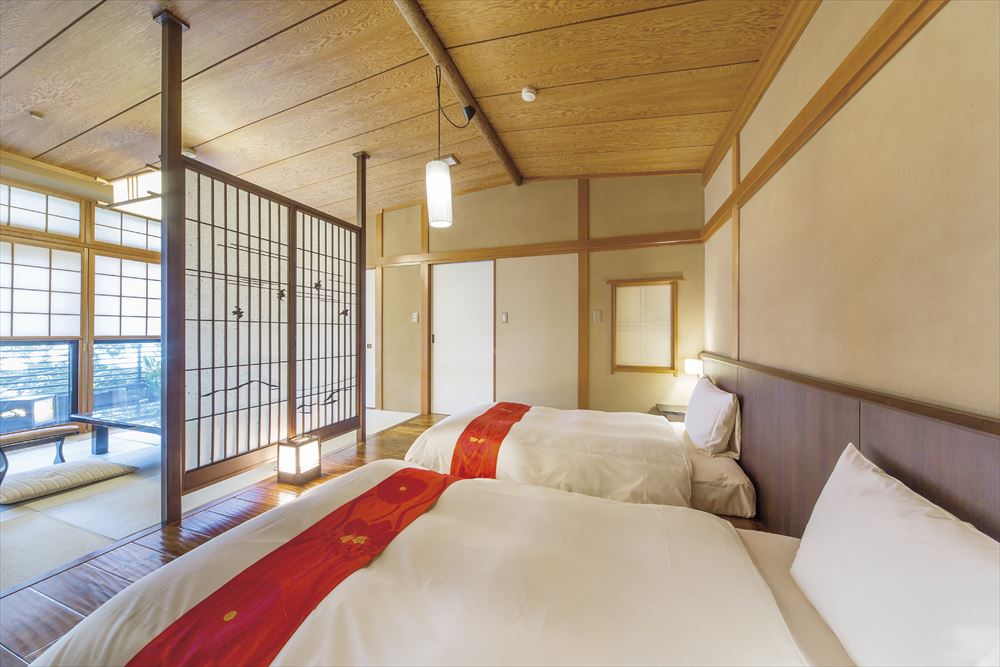 Toshinan Komeya_Feel the tranquility of traditional Japanese style in the main wing guest rooms.