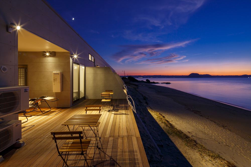 ALFACIO RESORT STAY ITOSHIMA_View from the deck（Evening view）