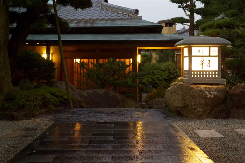 和樂園_獨棟別館「翠月」日落時分的景色