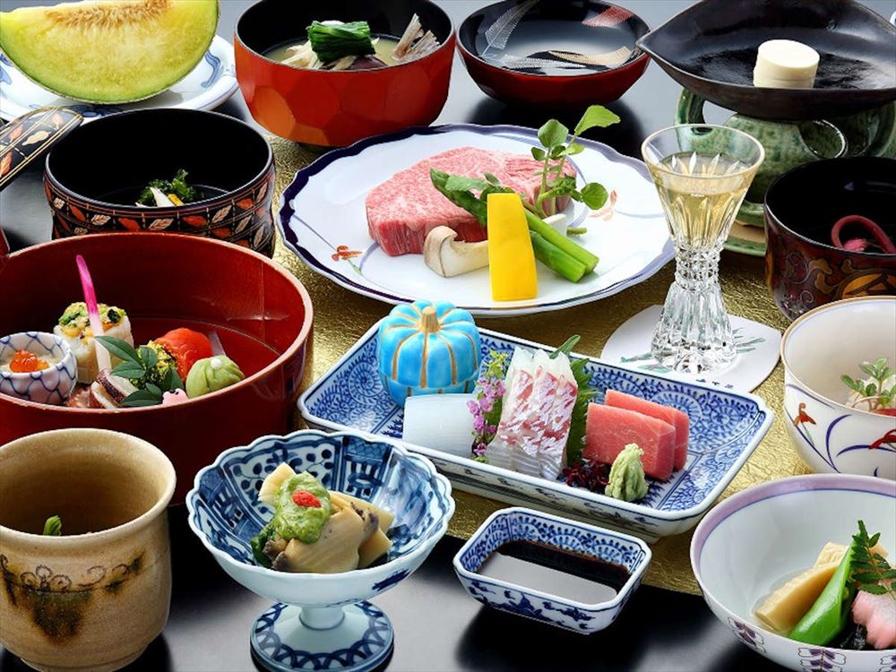 大正屋_晚餐。會席套餐（示意圖）